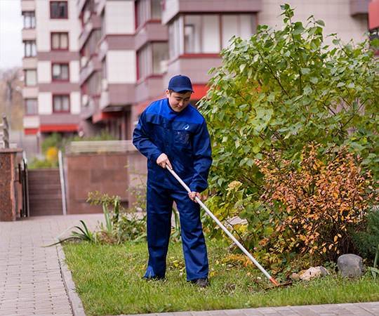 Уборка территории в Донецке и  Ростовской области